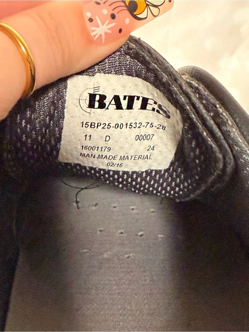 BATES Shiny Leather Dress Shoe Size 11